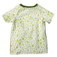 T-Shirt Jungenshirt/Raglanshirt Größe 122 - Panel Dino weiß grün Bild 2