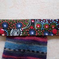Nadelgarage, Nadelsafe, Nadelspiel Garage, australisches Muster, Nadeltasche für 15 cm lange Sockennadeln, Bild 1
