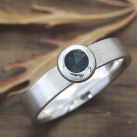 Ring Silber 925/- mit blauemTurmalin Bild 2