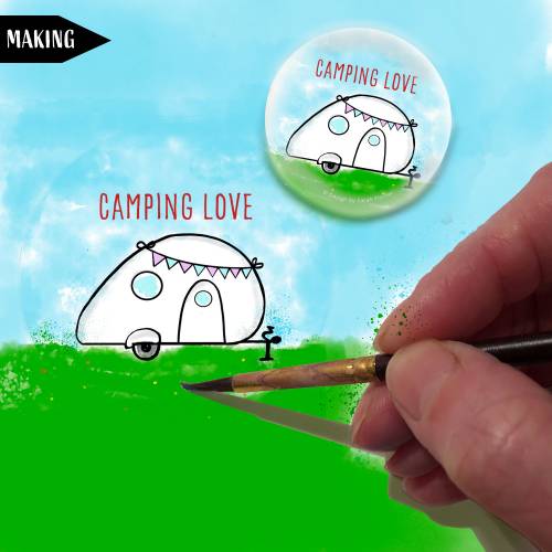 Camping Love Magnet