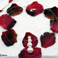 Singel? Schwebende Perle * XL *, die Große! Schöne schlichte Kette mit einer fliegenden Perle - Für Dich angefertigt Bild 2