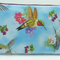 Kosmetiktasche Kolibri, groß mit Innentaschen Bild 1