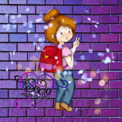 Digidatei ProStamp "Schulkind Marie"