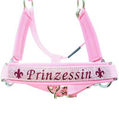 Halfter Mini Shetty Princess Pferdehalfter Größe Mini Shetty rosa 