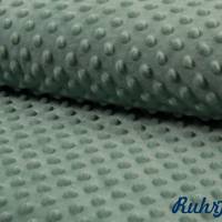 0,5m Kuschelfleece Minky Dots Dusty Green Bild 1