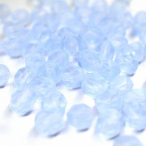 20 Matte Sapphire böhmische Perlen 6mm, tschechische feuerpolierte facettierte Glasperlen DIY Glasschliff Bild 4