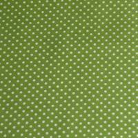 8,90 EUR/m Stoff Baumwolle - Punkte weiß auf grün 2mm Bild 1