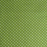 8,90 EUR/m Stoff Baumwolle - Punkte weiß auf grün 2mm Bild 3