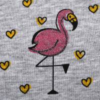 Baby Frühchen Mädchen Overall Jumpsuit Einteiler Schlafanzug Spieler "Verliebte Flamingos" Geschenk Geburt Bild 3