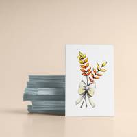 50 kleine Karten floral | Botanik Weizen | Aquarell Zeichnung | Dankeskarte | kleine Kärtchen Bild 1