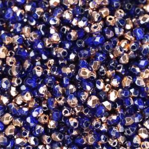 50 Cobol Capri Gold böhmische Perlen 3mm, tschechische feuerpolierte facettierte Glasperlen DIY Glasschliff Bild 5