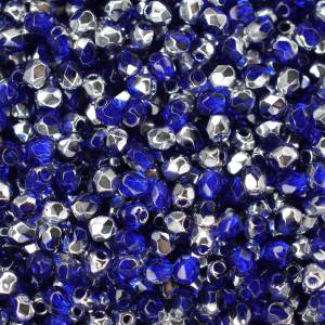 50 Cobol Labrador böhmische Perlen 3mm, tschechische feuerpolierte facettierte Glasperlen DIY Glasschliff Bild 4