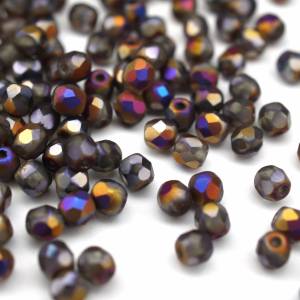 50 Crystal Full Sliperit Matted böhmische Perlen 3mm, tschechische feuerpolierte facettierte Glasperlen DIY Glasschliff Bild 2