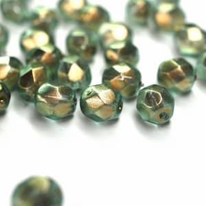 20 Halo Heavens böhmische Perlen 6mm, tschechische feuerpolierte facettierte Glasperlen DIY Glasschliff Bild 3