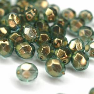 20 Halo Heavens böhmische Perlen 6mm, tschechische feuerpolierte facettierte Glasperlen DIY Glasschliff Bild 4