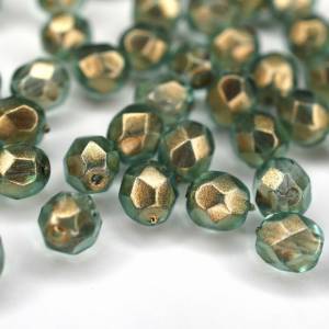 20 Halo Heavens böhmische Perlen 6mm, tschechische feuerpolierte facettierte Glasperlen DIY Glasschliff Bild 5