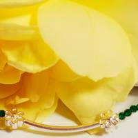 Zierliche Halskette aus grünem Spinell Bild 4