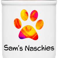 Keramik Leckerlidose NASCHIES - personalisiert mit Name - Keksdose Bild 1