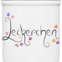 Keramik Leckerlidose LECKERCHEN - Keksdose, Snackdose Bild 1