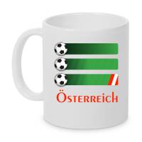 Österreich Fußball Tasse beidseitig bedruckt Bild 1