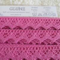 Baumwollspitze pink,  Breite ca.17 mm  (1m/1,50 €) Bild 1