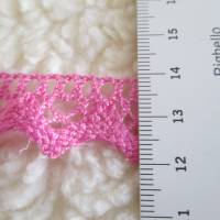 Baumwollspitze pink,  Breite ca.17 mm  (1m/1,50 €) Bild 3