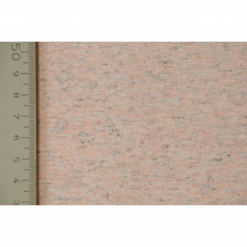 Sommersweat French Terry in melange zart lachsfarben 50 x 150 cm Sweat