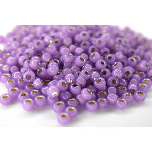 Toho Seed Beads 6/0 Silver-Lined Milky Amethyst