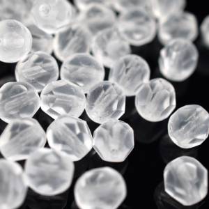 20 Matte Crystal böhmische Perlen 6mm, tschechische feuerpolierte facettierte Glasperlen DIY Glasschliff Bild 3