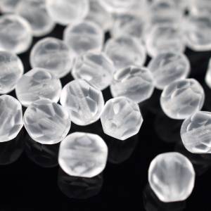 20 Matte Crystal böhmische Perlen 6mm, tschechische feuerpolierte facettierte Glasperlen DIY Glasschliff Bild 4