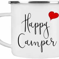 Camping-Emaille-Tasse HAPPY CAMPER ┊tolle Geschenkidee für Camper Bild 2
