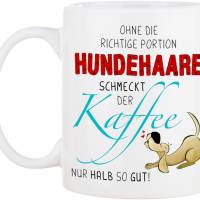 Hunde-Tasse HUNDEHAARE - Kaffeetasse Bürotasse - tolle Geschenkidee für Hundeliebhaber Bild 2