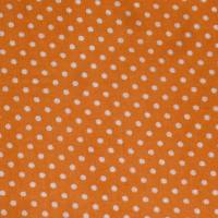 8,90 EUR/m Stoff Baumwolle - Punkte weiß auf orange 2mm Bild 4