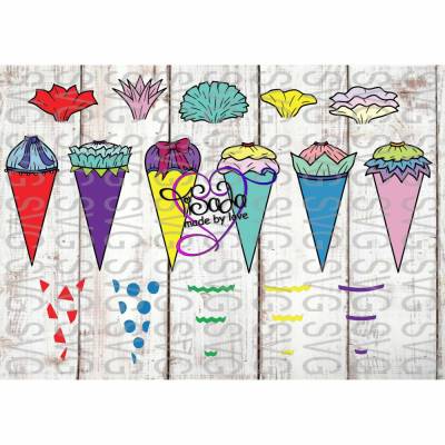 Plotterdatei "Schultütenbausatz", SVG, DXF