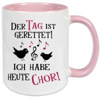 Chor Sprüche Tasse, Geschenk für Chorleiter Chorleiterin Chormitglied, Sängerin Sänger Becher, Noten, Notenschlüssel Bild 2