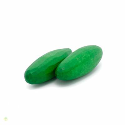 Gurke, 2 Stück, handgeschnitzes Kaufladengemüse