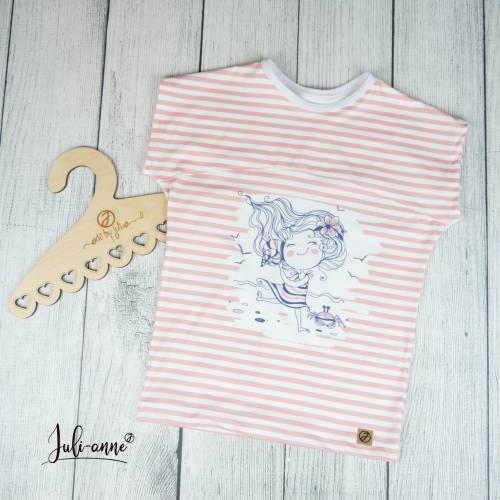 Shirt Kurzarm "Simply Summer" Mädchen am Strand