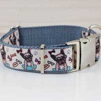 Hundehalsband oder Hundegeschirr mit französische Bulldogge, Hund, Halsband, Hundeleine Bild 2