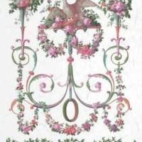 Pinke Ornamente R0019 221 -  Faserpapier - Reispapier - Decoupage - Serviettentechnik Bild 1