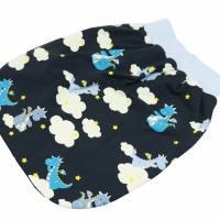 Schlafsack Drache blau Strampelsack Pucksack Sommerschlafsack für Babys mit Namen - personalisiertes Geschenk Baby Bild 2
