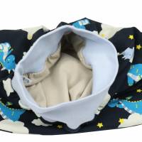 Schlafsack Drache blau Strampelsack Pucksack Sommerschlafsack für Babys mit Namen - personalisiertes Geschenk Baby Bild 3