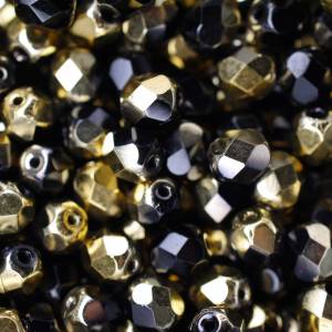 20 Jet Amber 6mm böhmische Perlen, tschechische Glasperlen, DIY Bild 4