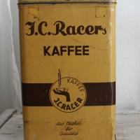 alte Blechdose große Kaffeedose J.C. Racer Kaffee Bild 2