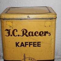 alte Blechdose große Kaffeedose J.C. Racer Kaffee Bild 3