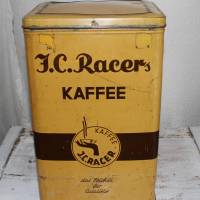 alte Blechdose große Kaffeedose J.C. Racer Kaffee Bild 6