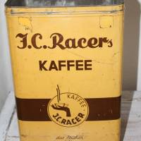 alte Blechdose große Kaffeedose J.C. Racer Kaffee Bild 8