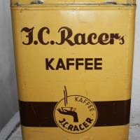 alte Blechdose große Kaffeedose J.C. Racer Kaffee Bild 9