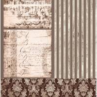 Reispapier - Motiv Strohseide - A4 - Decoupage - Vintage - Shabby - sepia - 19142 Bild 1
