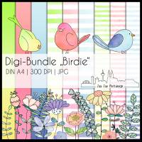 Digi-Bundle Birdie zum drucken, sublimieren, basteln