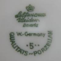 Vintage Porzellan - Wandteller - Kaiserreich Österreich 1840 - Selfmann  Weiden - aus den 70er Jahren Bild 3